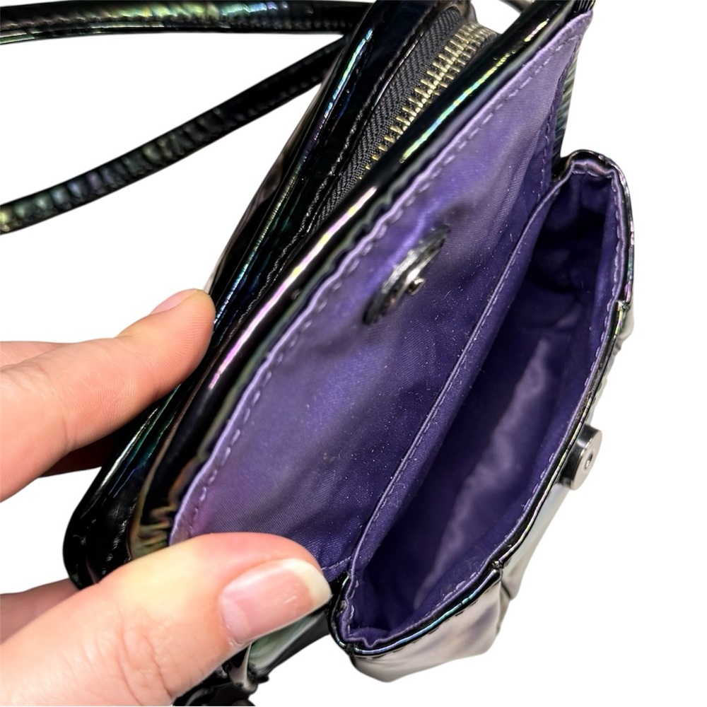 Rare Coach Poppy Oil Slick Boxy Bag in Black Patent Leather - Style No. 18925 - Picture 9 of 13